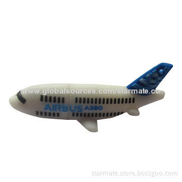 Airplane USB Flash Drive, 128, 256, 512MB, 1, 2, 4, 8, 16, 32, 64GB Capacity